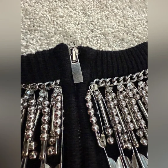 Michael Kors Collection - Stunning Beaded Chainlink Cashmere Sweater - size XS - Picture 11 of 12